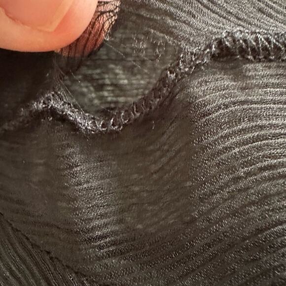 PAMELA LOVE Black Sheer Midi Dress - Picture 6 of 10